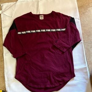 PINK Victoria's Secret Burgundy Top